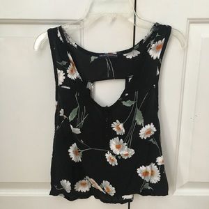 Brandy Melville openback button up tank top
