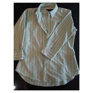 Ralph Lauren Slim Fit 3/4 Sleeve Button Down
