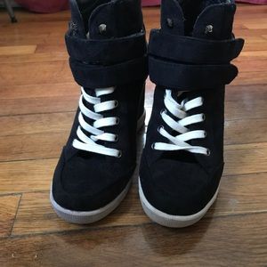 Sneaker with wedge heels from shoe dazzle.