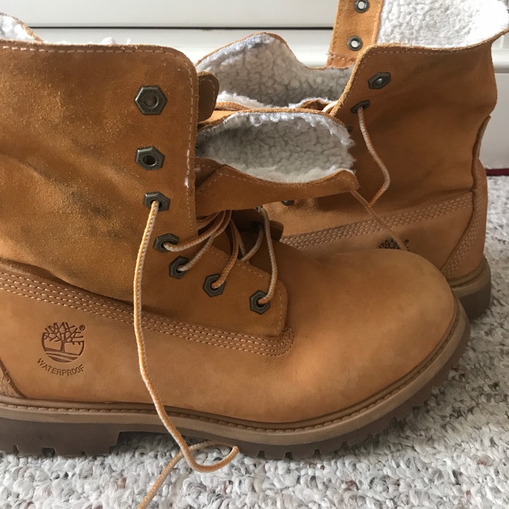 Waterproof , fur lined, Timberland Boots