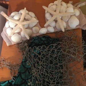 Halloween MERMAID COSTUME!! Seashell bra