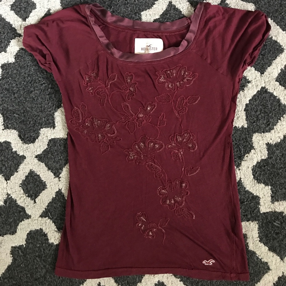 Hollister Embroidered Top