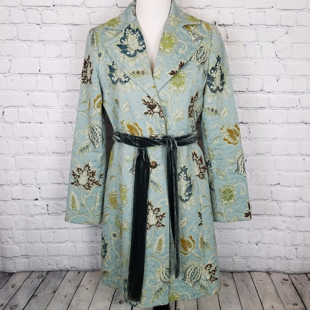 CAbi Guinevere Jacobe Floral Tapestry Coat