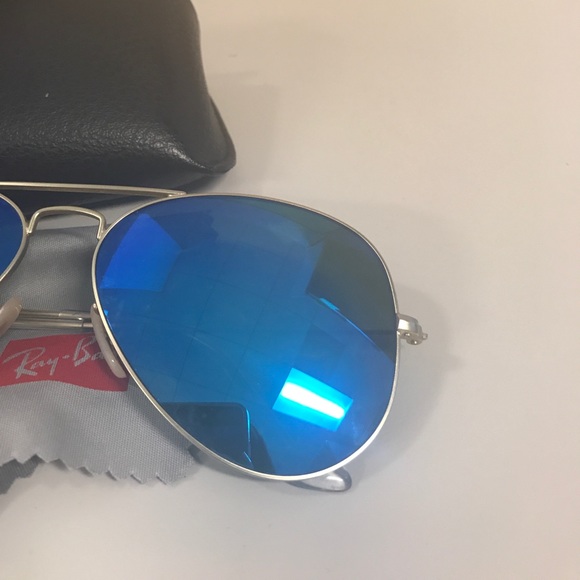 RayBan Blue Mirror Aviators