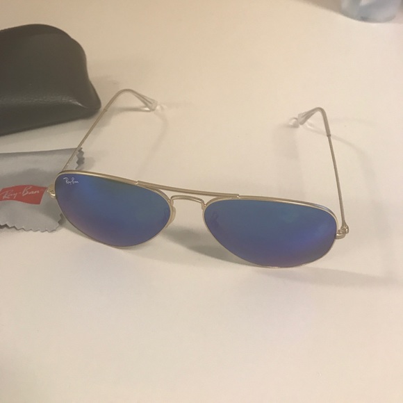 RayBan Blue Mirror Aviators