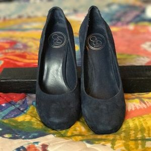 Jessica Simpson Suede heels in Navy