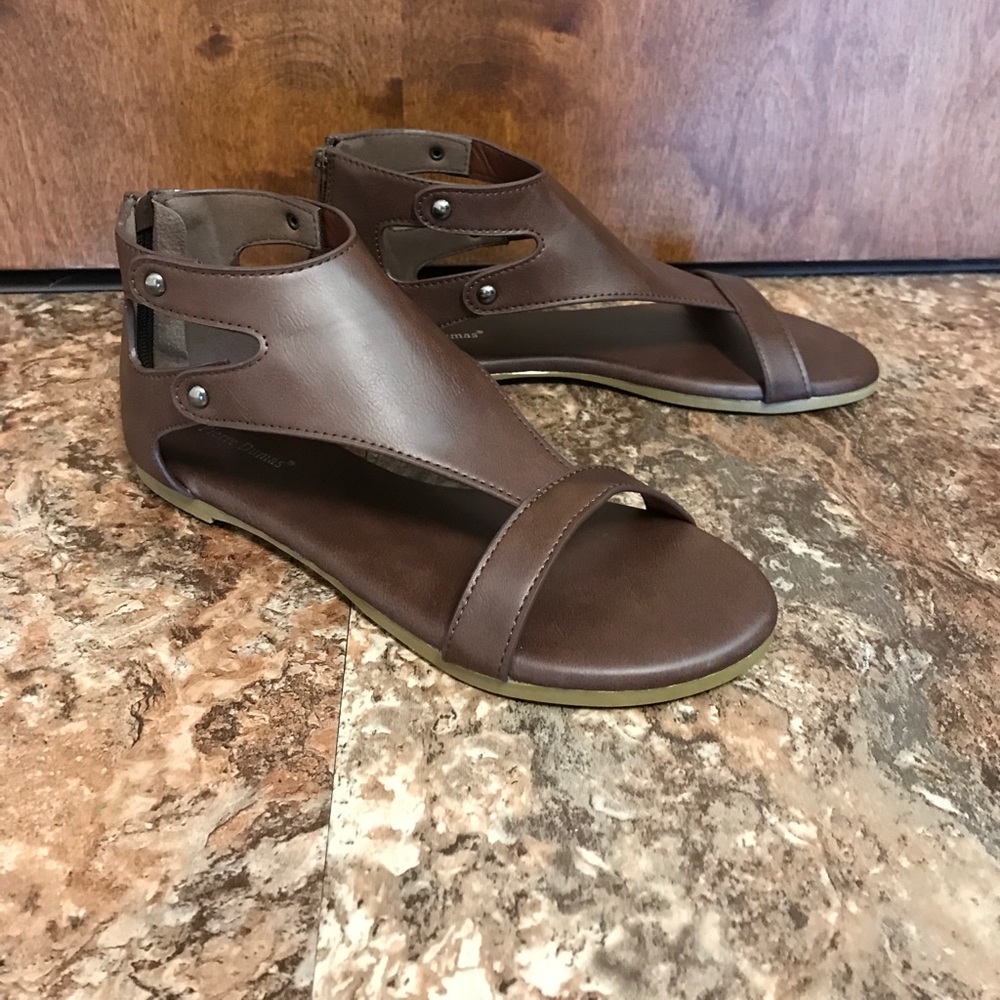 Brown Flat Sandals