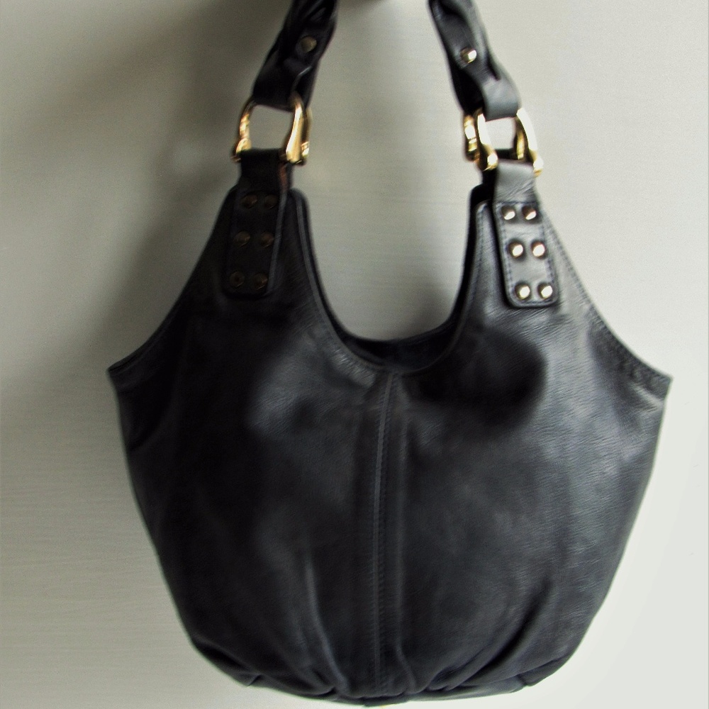 Be&D Belleville Slate Blue Soft Leather Med  Hobo