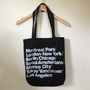 American Apparel City Tote Bag BLACK