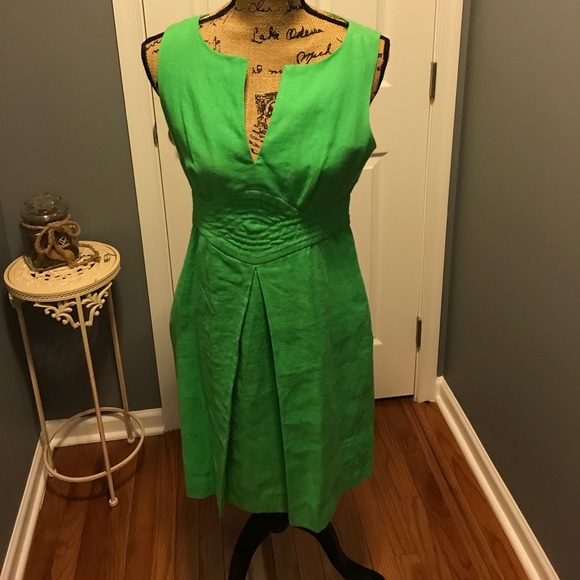 Banana Republic | Dresses | Green Linen Dress | Poshmark