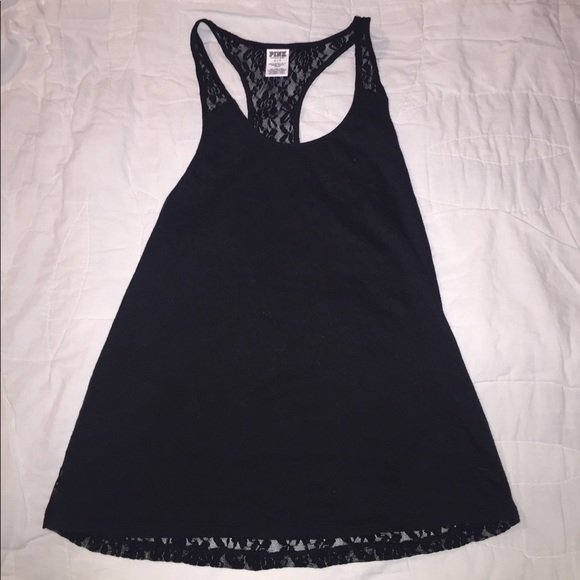 Victoria's Secret Black lace back tank - Picture 2 of 3