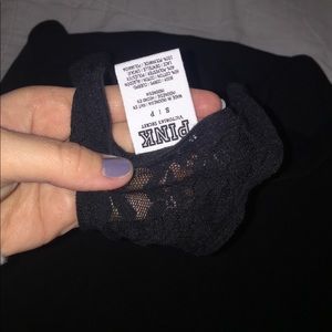 Victoria's Secret Black lace back tank