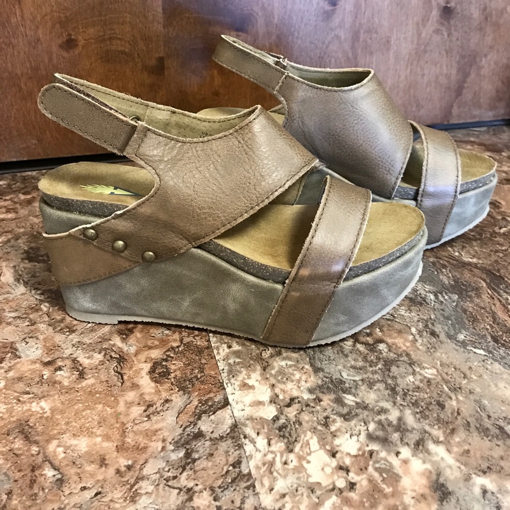 Volatile Taupe "Janey" Wedge!