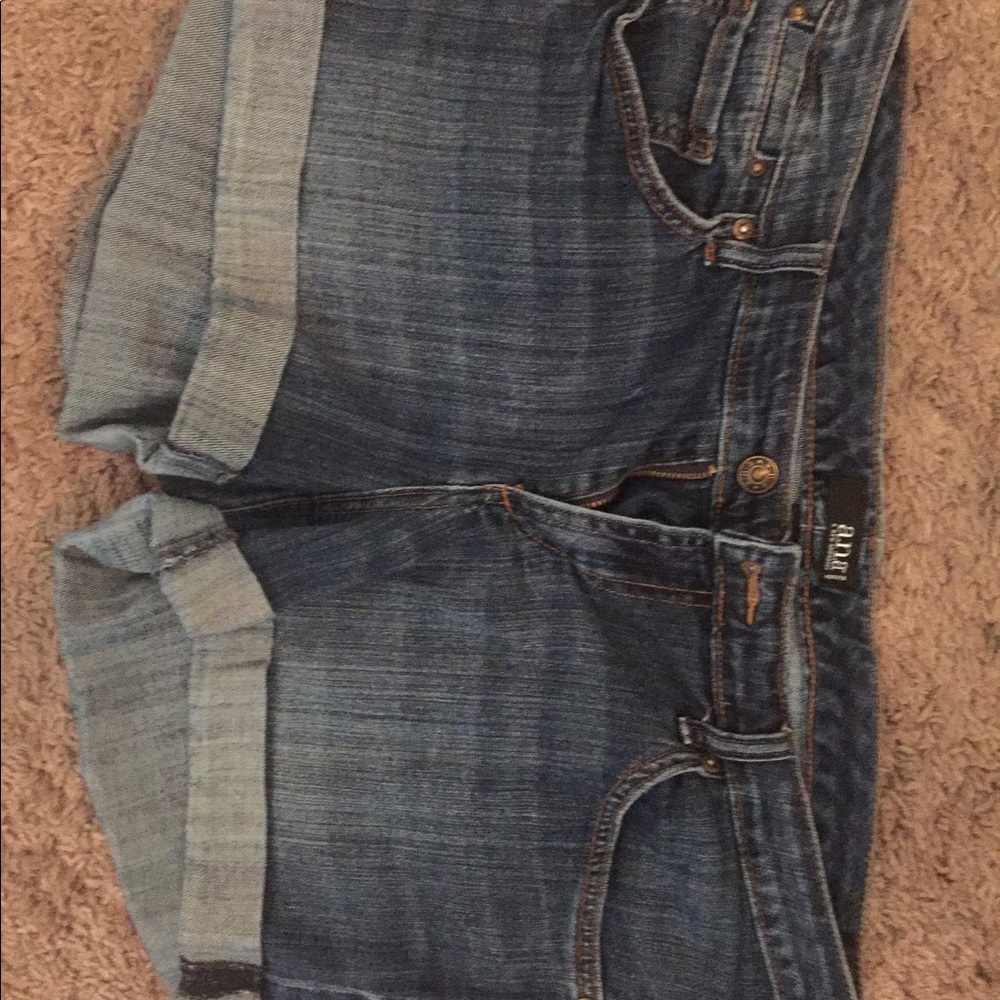 a.n.a. Dark Wash Jean Shorts