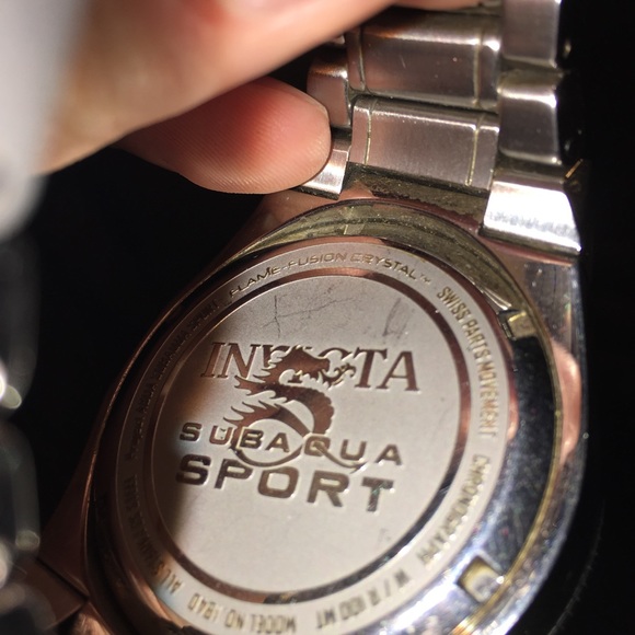 Invictia black subaqua chronograph watch - Picture 3 of 4