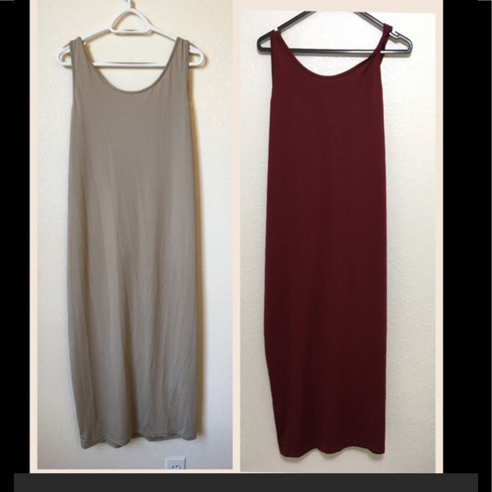 Beige Summer Maxi Dress - Picture 2 of 3