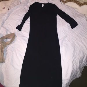 Form fitting black boutique dress