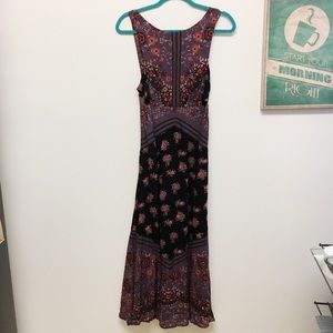 Free People Multicolored Floral Maxi Dress