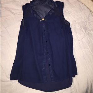 Vera wang tunic sheer