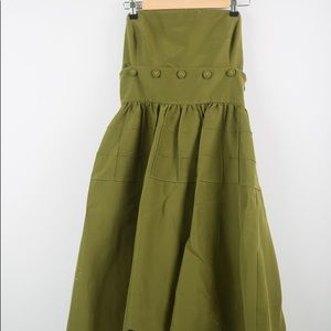 Anthropologie Maeve strapless dress