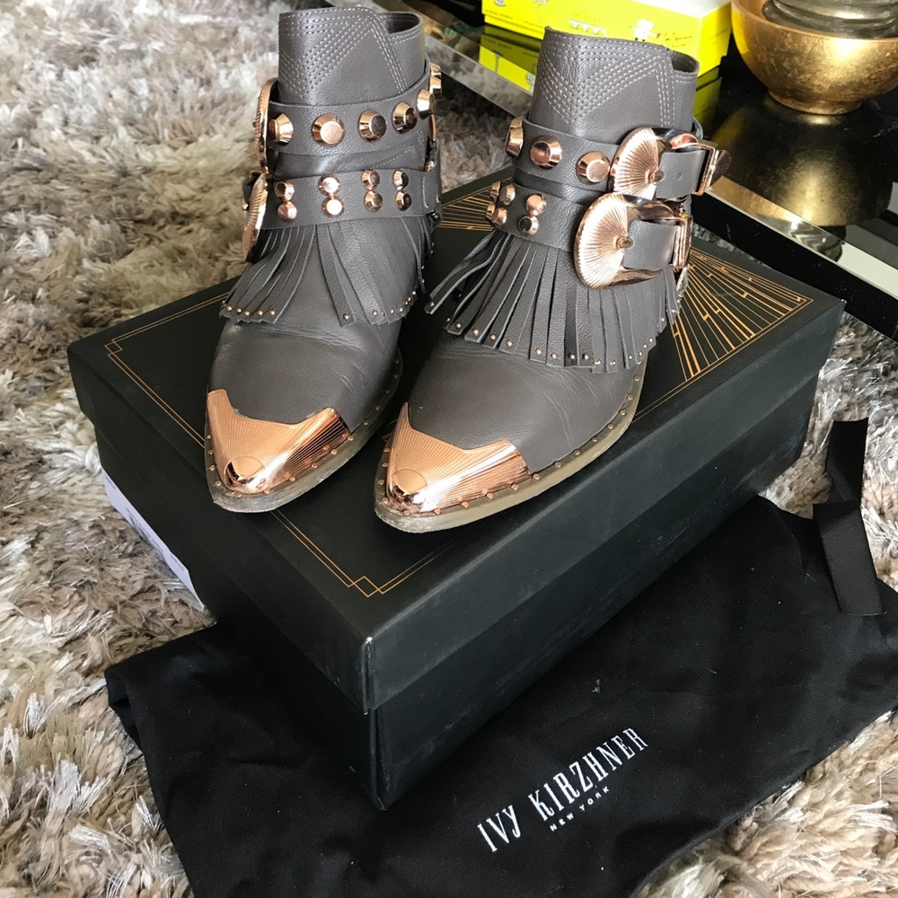 Ivy Kirzhner Santos Fringe Leather Bootie