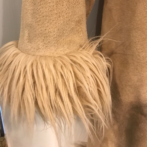 Long Leather fur lined jacket - Picture 3 of 6