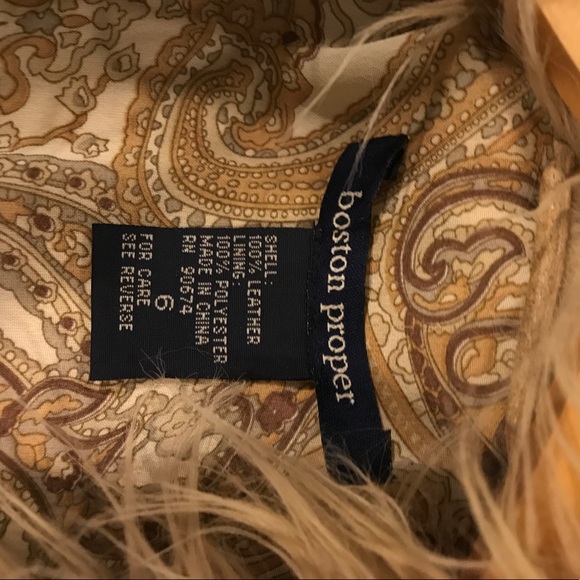 Long Leather fur lined jacket - Picture 6 of 6