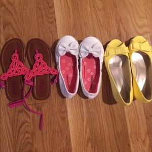 3 pairs of girls shoes all size 12