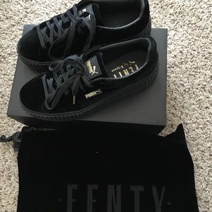 Black Velvet Fenty Creepers