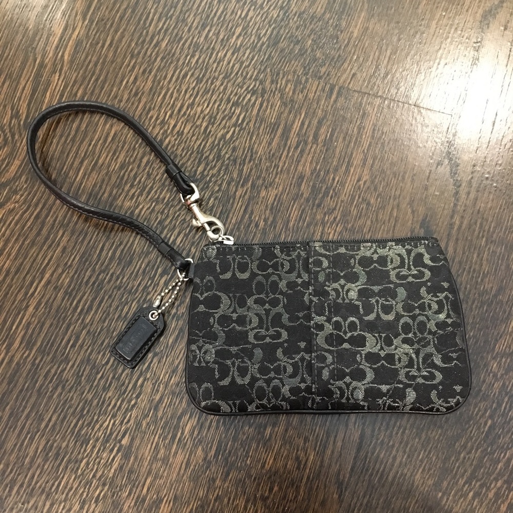 Black Coach Wristlet