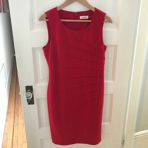 Calvin Klein Ruched Sheath Dress