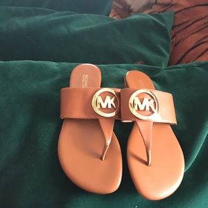 Michael Kors Raquel Logo Slide Sandals New