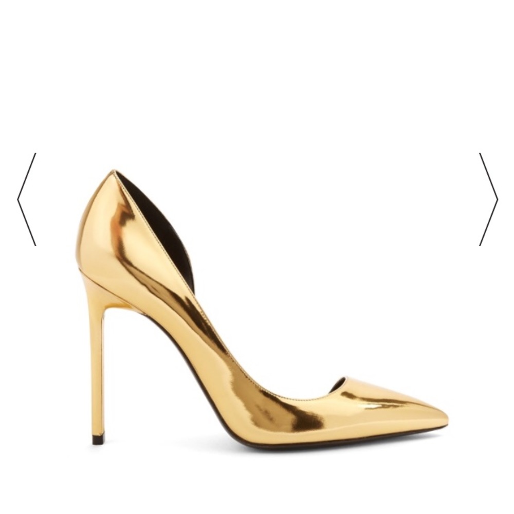 Saint Laurent YSL Anja gold pumps