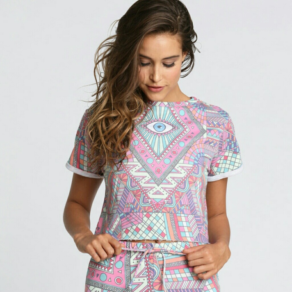 New Wildfox Couture Third Eye Venice Crop Top M