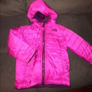 Pink northface jacket