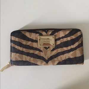 Michael Kors large animal print wallet