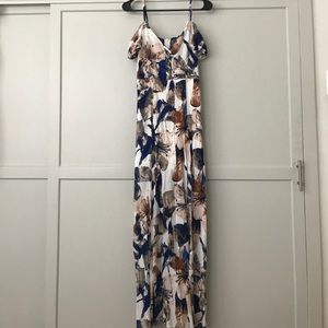 Cals floral maxi dress with slit - RESERVED