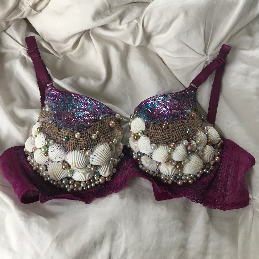 Handmade Halloween Mermaid Bra 💜🔱💠