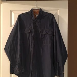 Long sleeve micro fabric fishing shirt