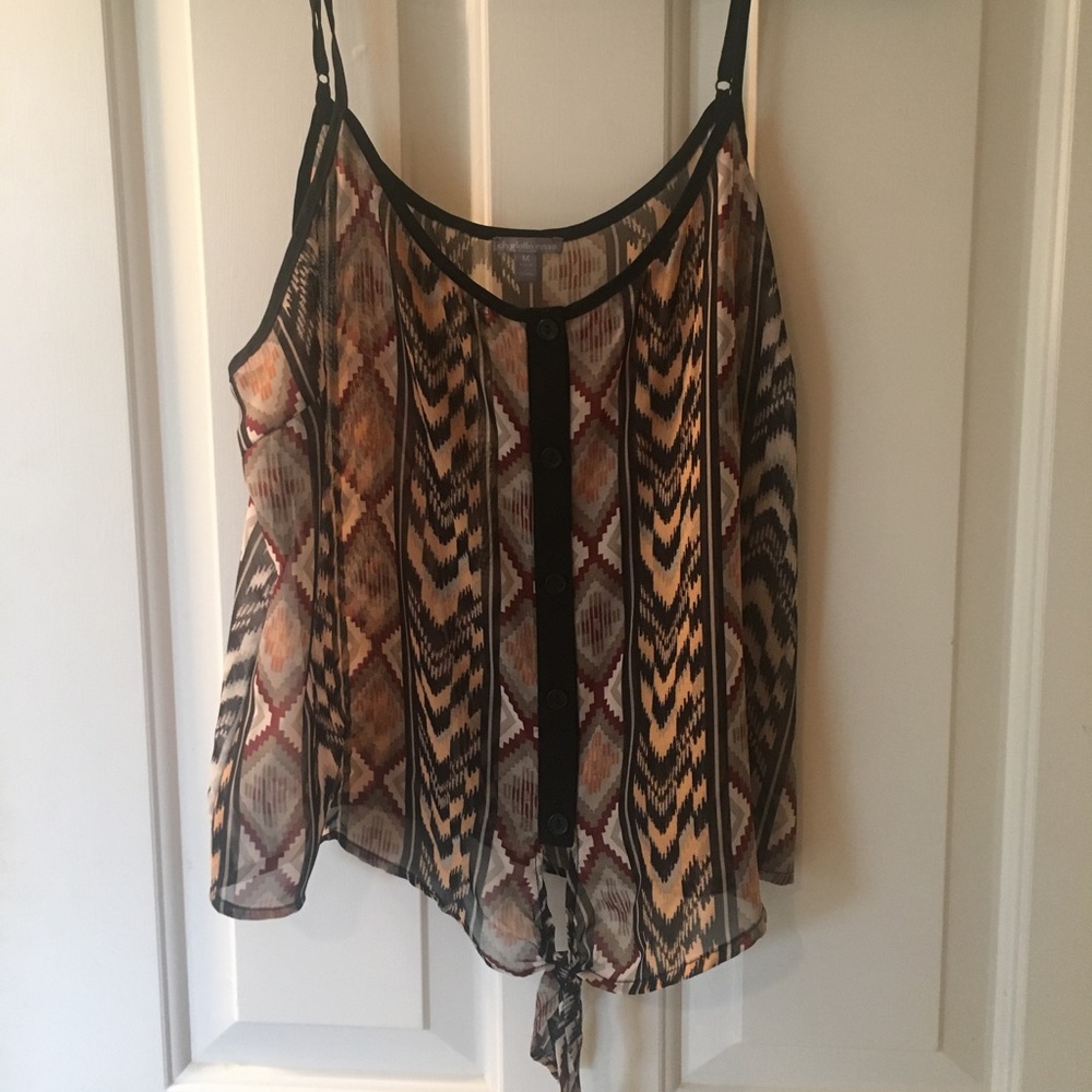 Crop Aztec cami