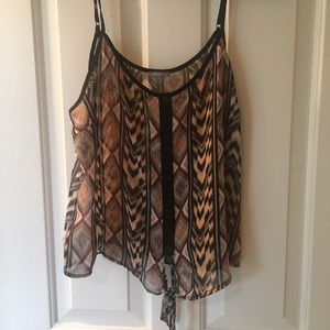 Crop Aztec cami
