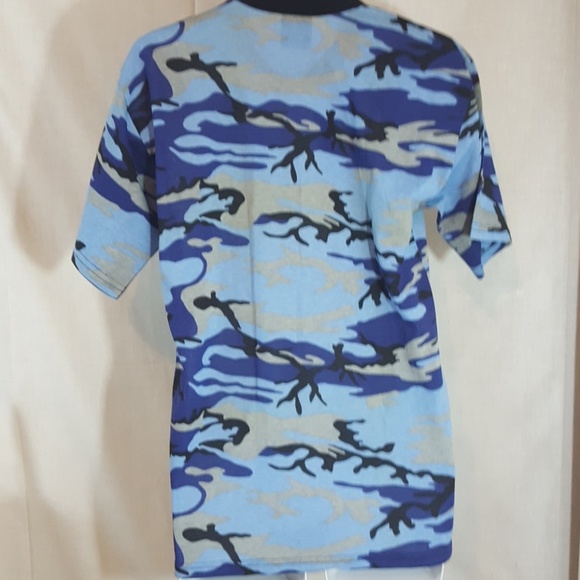 Austin Texas art blue large tshirt - Picture 2 of 2