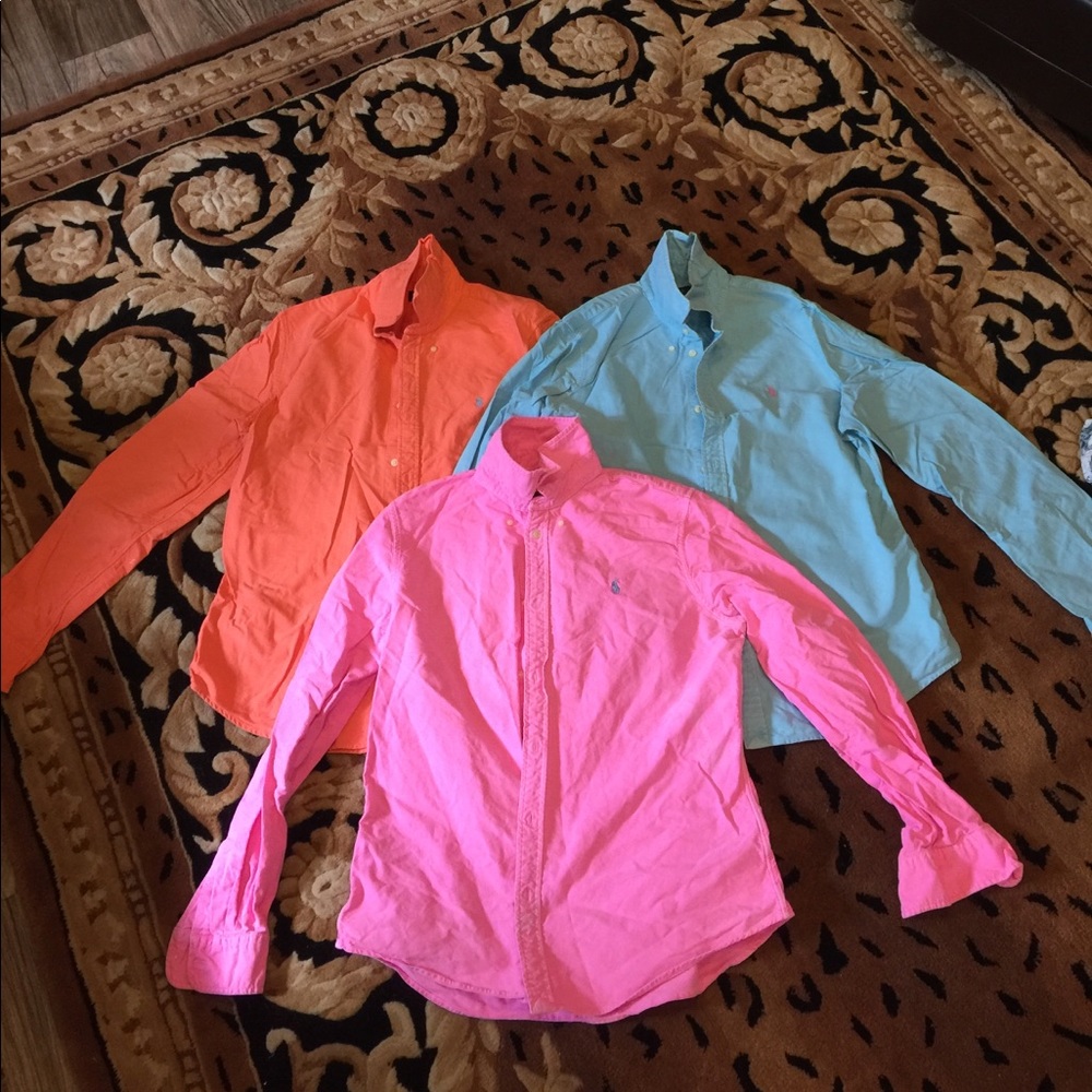 Lot of 3 Ralph Lauren button downs sz Xlarge