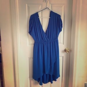 Blue flowy dress