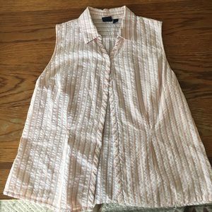 Cute Striped Sleeveless Top