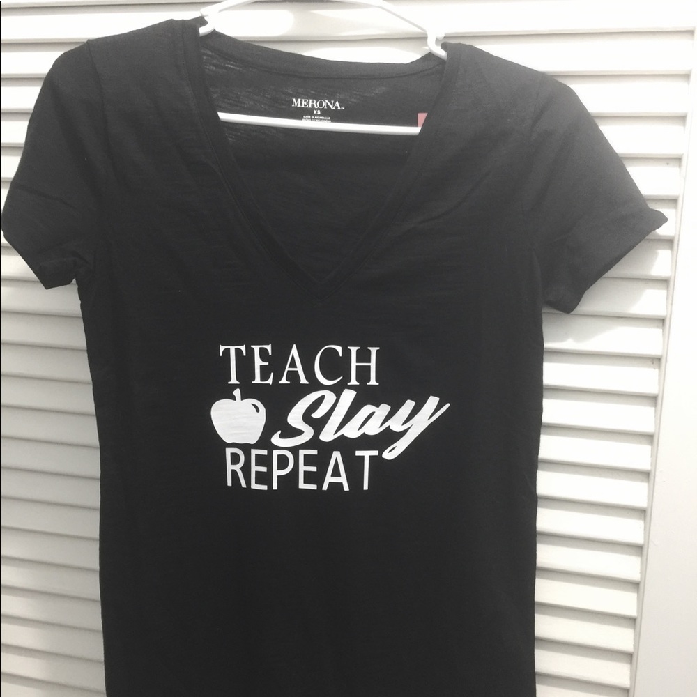Teach SLAY Repeat Vneck