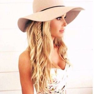 Dusty Rose floppy hat