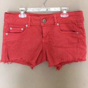 American eagle midi short in burnt orange