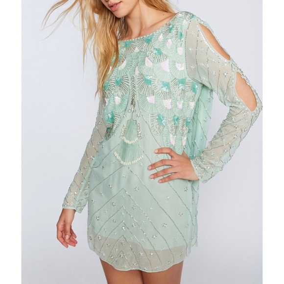 Free People Embellished Mini Dress - Picture 2 of 4