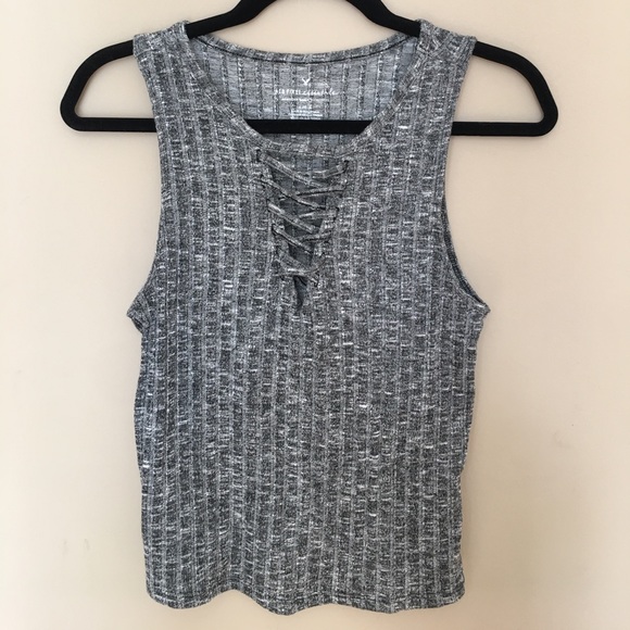 AE heather gray tank - Picture 1 of 4